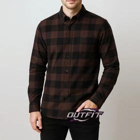 Kemeja Flanel Impor Lengan Panjang Pria Wanita Premium Distro (Outfit Flanel)