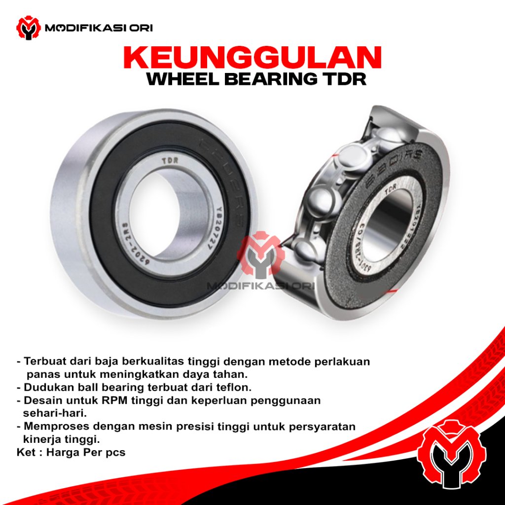 Jual Bearing Laher Velg TDR Racing 6300 2RS Wheel Bearing | Shopee ...