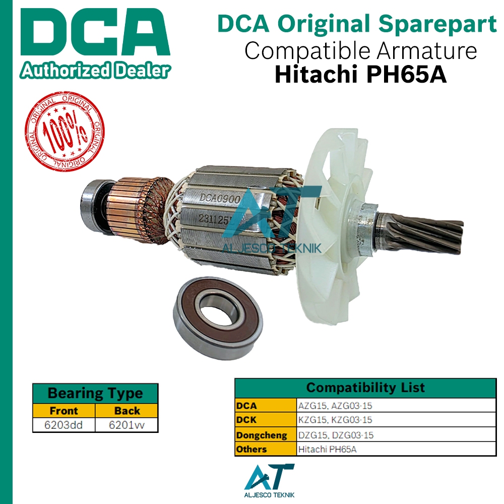 Jual DCA ARMATURE ANGKER HITACHI PH65A DEMOLITION HAMMER | Shopee Indonesia