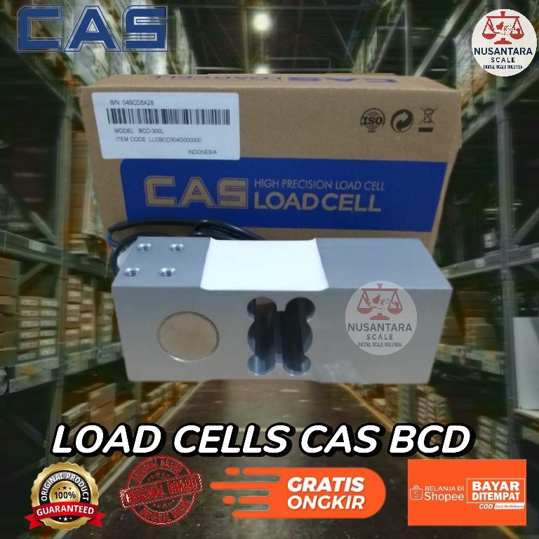 Jual CAS Single Point 150kg / Load Cell CAS BCD 150Kg / LOADCELL 150 KG ...