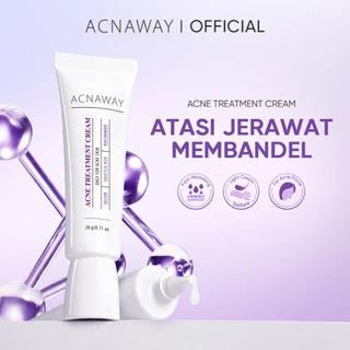 ACNAWAY Acne Treatment Cream - Krim Totol Jerawat Membandel Niacinamide Obat Jerawat Bruntusan Acne Spot Cream Untuk Mengeringkan Jerawat Meradang Anti Komedo Anti Bakteri Salep Jerawat Acne Care Menghilangkan Bekas Jerawat Acne Gel Sulfur Salicylic Acid