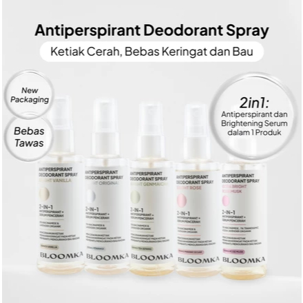 Jual Bloomka Anti-Perspirant Deodorant Spray Bright Rose 100 ml ...