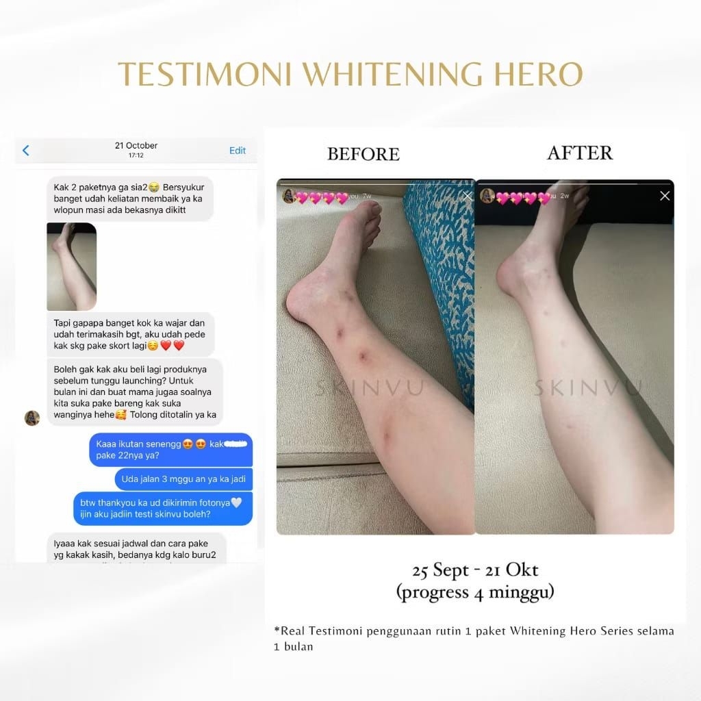 Jual SKINVU WHITENING Glowing Set Bodycare - Matcha Oat Brightening ...