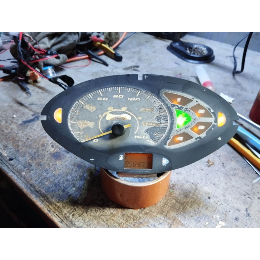 Jual spidometer speedometer honda karisma d soket hijau original second ...