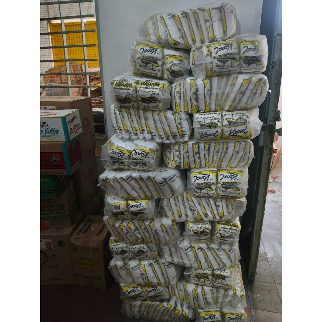 Jual Garam Dapur Cap KAPAL 500 gr. 1 Bal Isi 20 Bungkus / 250 gr 1 Bal ...