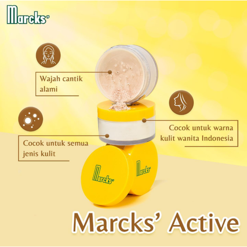 Jual Marcks Active Loose Powder Beauty Powder 20gr - Bedak Tabur ...