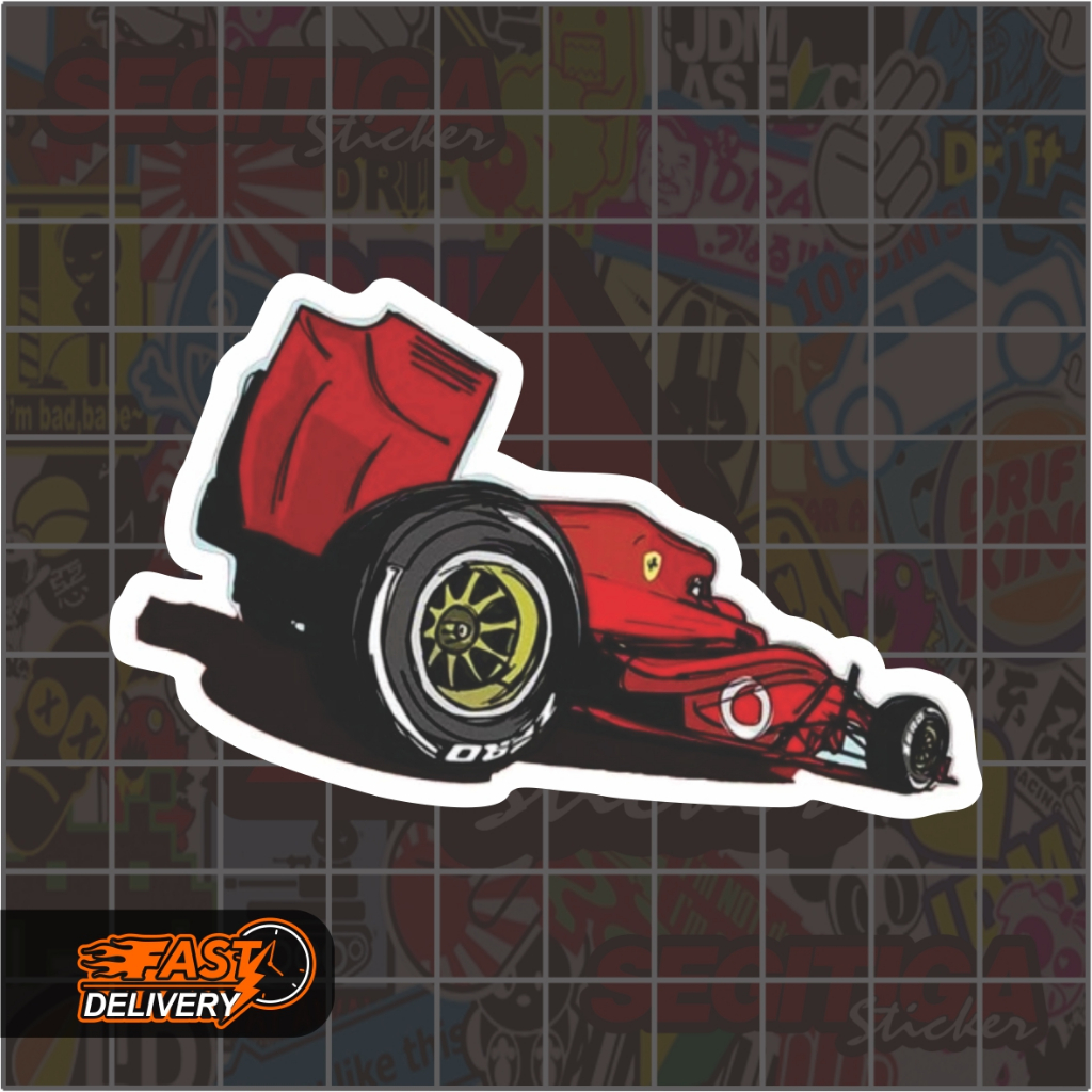 Jual Sticker Mobil F1 Ferrari Ukuran 8 x 5 Cm | Shopee Indonesia