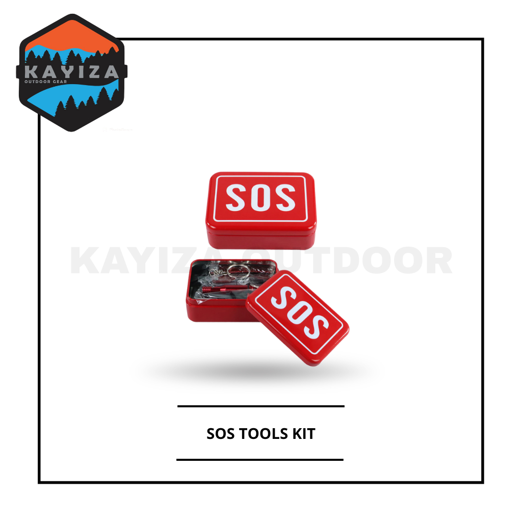 Jual Box SOS EDC Survival Outdoor Kit Camping Hiking Emergency Gunung ...
