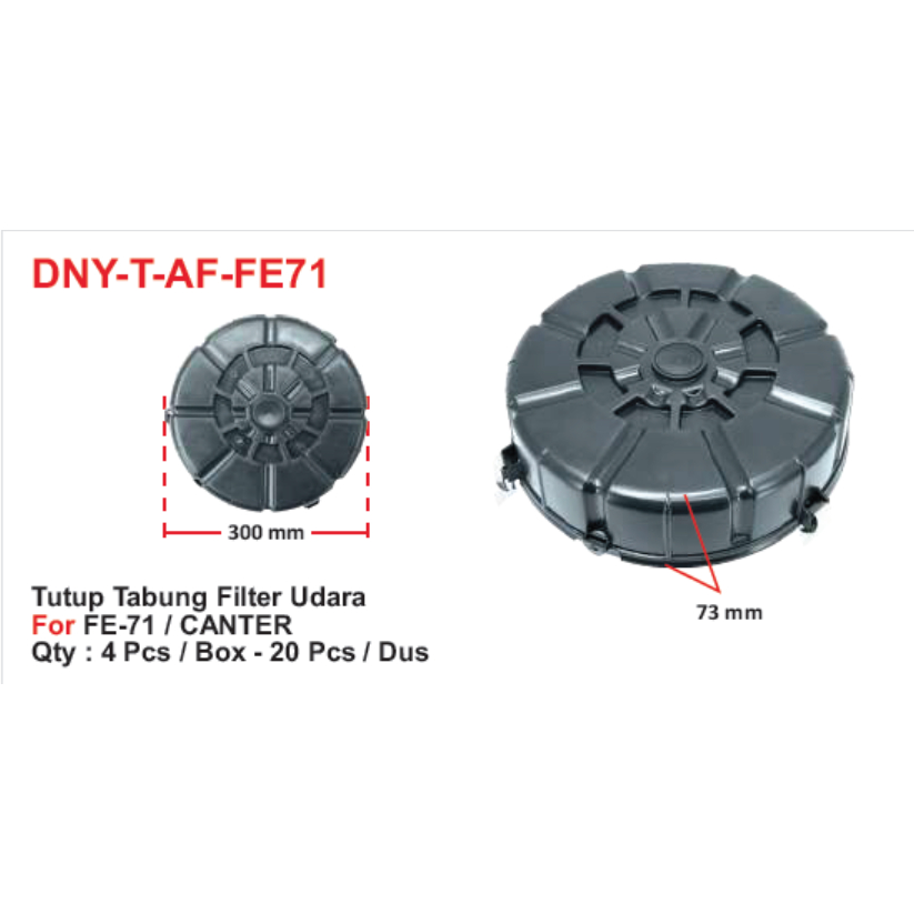 Jual DNY T TUTUP TABUNG FILTER UDARA FOR FE71/ CANTER (KOSONG YA ...