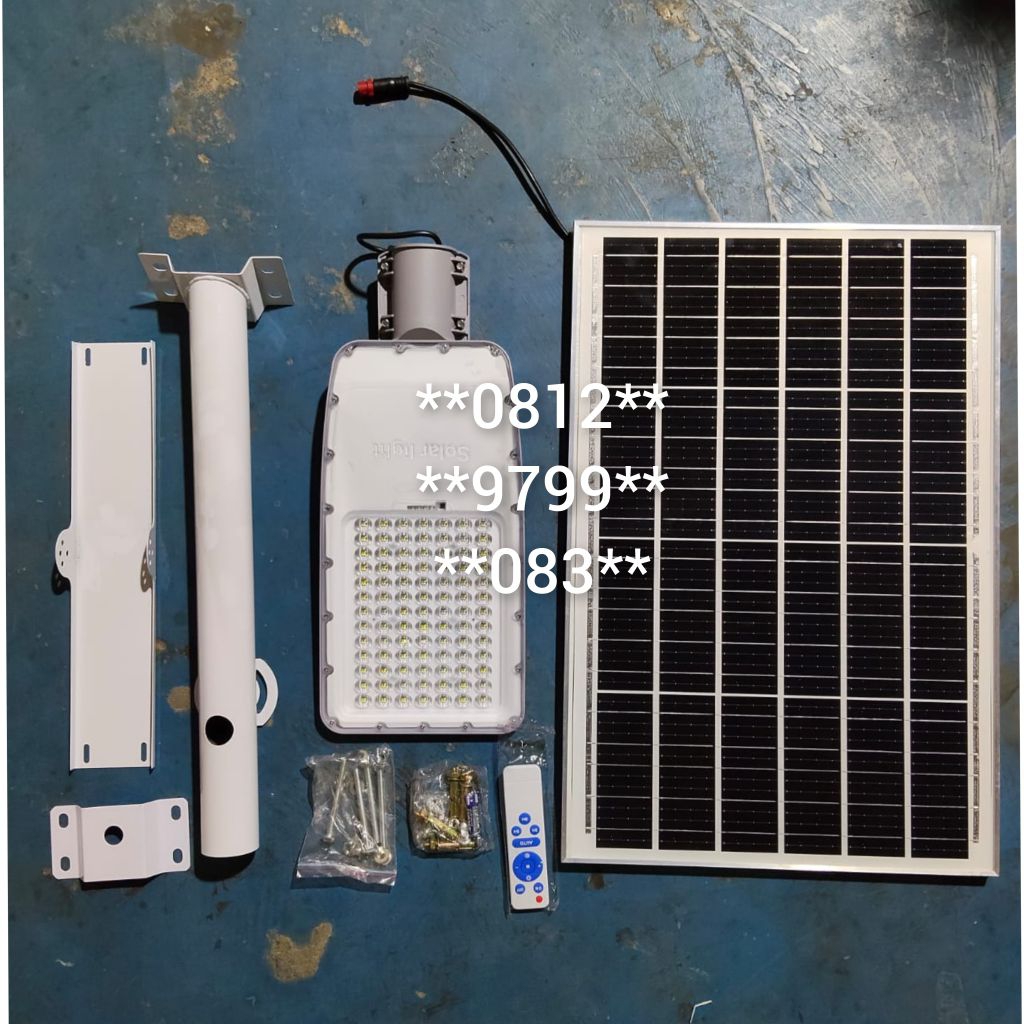 Jual LAMPU JALAN LED PJU PJUTS PANEL SURYA SOLAR SEL MATAHARI 800WAT ...