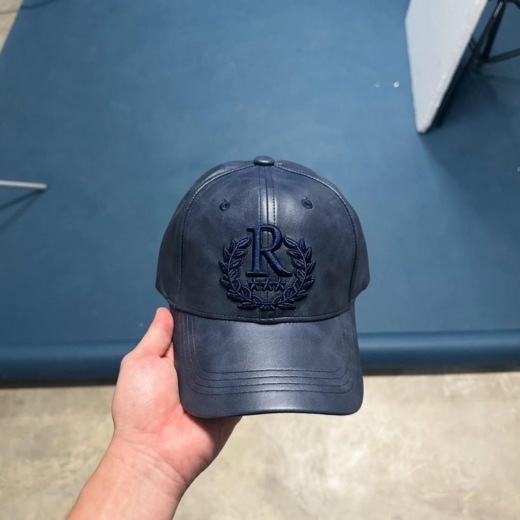 Jual [FREE BOX] RUCAS Crown Blue Leather Cap | Shopee Indonesia
