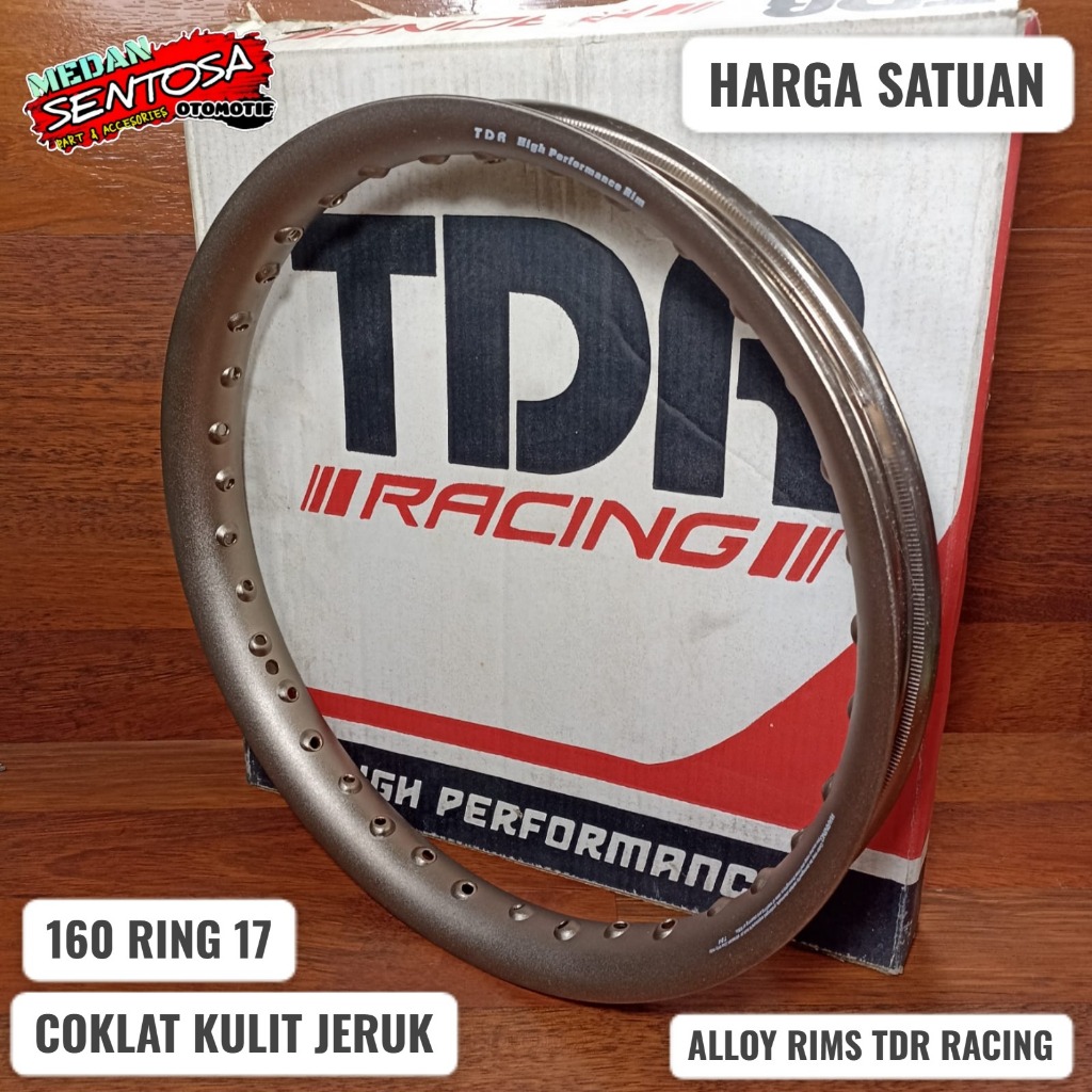 Jual ALLOY RIMS TDR 160 RING 17 OVAL U-SHAPE COKLAT KULIT JERUK HARGA ...