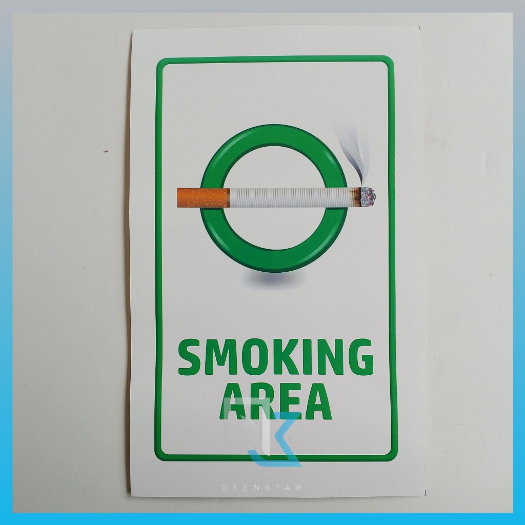Jual Stiker Smoking Area, Stiker Kawasan untuk Merokok, Stiker Area ...