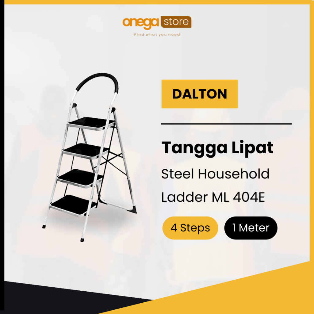 Product image Dalton Tangga Lipat Steel Household Ladder 3 Steps, 4 Steps, 5 Steps, 6 Steps 4 Steps / 1 Meter