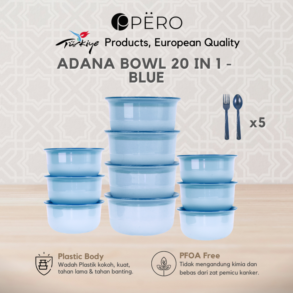 Jual [Promo Best Deal] Pero Adana Food Storage Bowl Container With ...