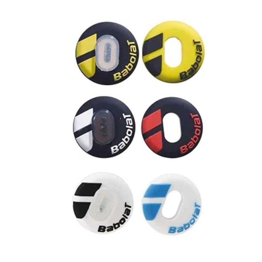 Babolat Custom Damp 3 Pezzi - Antivibrante Rotondo Giallo Fluo Per Racchetta Tennis