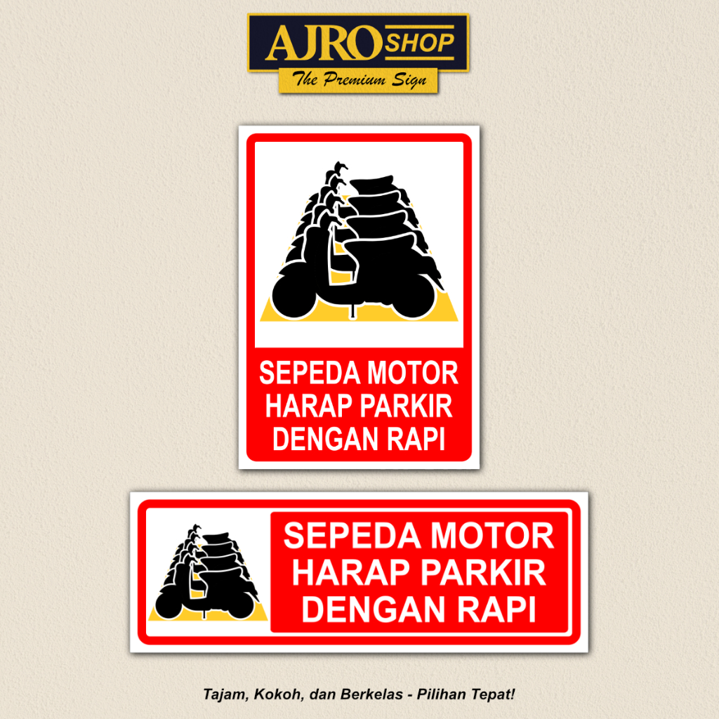 Jual Akrilik Tanda Parkir Sepeda Motor dengan Rapi | Shopee Indonesia