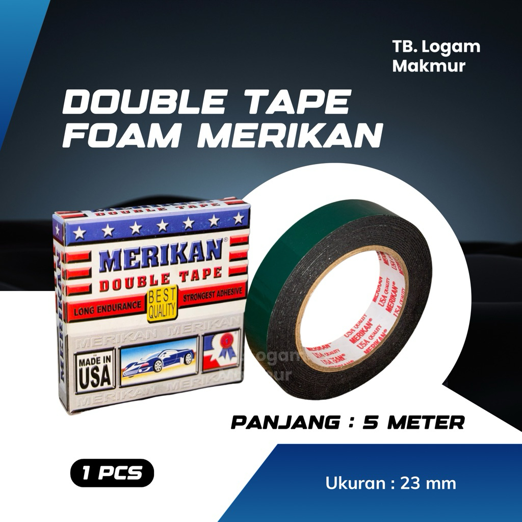 Jual MERIKAN Double Tape PE Foam ISOLASI BUSA 23 mm x 5 meter - 1 pcs ...