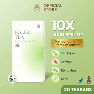 Kalon Teh Hijau Premium Saffron | Teh Pelangsing Herbal | Teh Hijau | Pelangsing BPOM