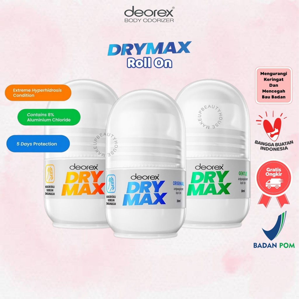 Jual DEOREX DryMax Deodoran - Original | Gentle | Extra | Clinical ...
