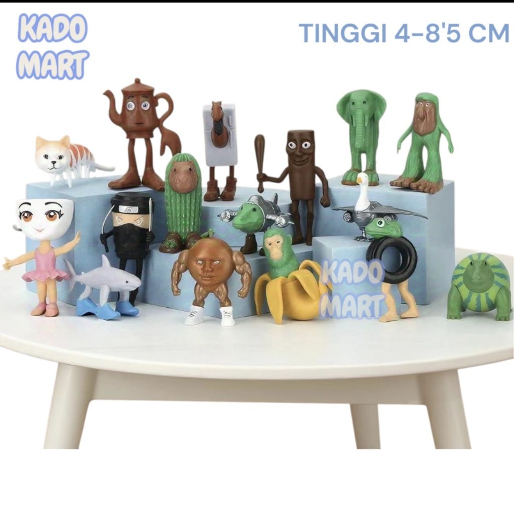 YiLianDa Rengzun Figurines Italian Brainrot – Porte-Clés Tung Tung Tung Sahur, Tralalelo Tralala, BRR BRR Patapim – Figurines 3D Amusantes de Bureau, Déco de Bureau, Étagère & Idée Cadeau Originale