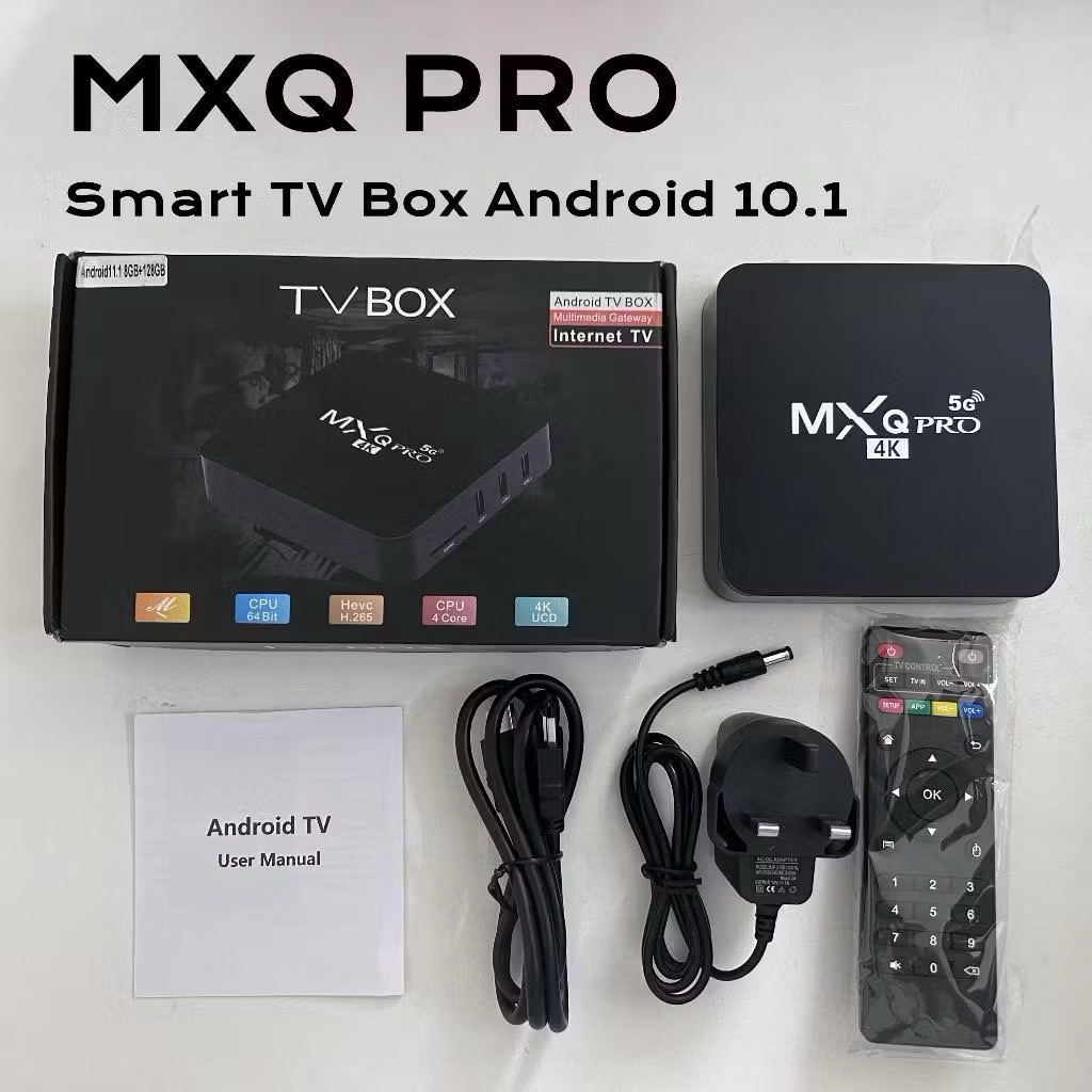 Jual MXQ Pro TV BOX Android 10.1 smart Set Top Box Ram 16GB+512GB Media ...