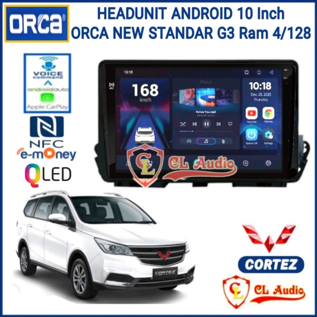 Jual Head Unit Android Orca New Standar 10 Inch Wuling Cortez 2017 Up ...