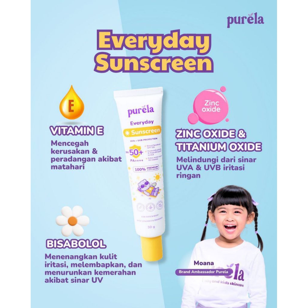 Jual SUNSCREEN ANAK PURELA SPF 50 PA+++ HALAL BPOM JAWA BARAT BANDUNG ...