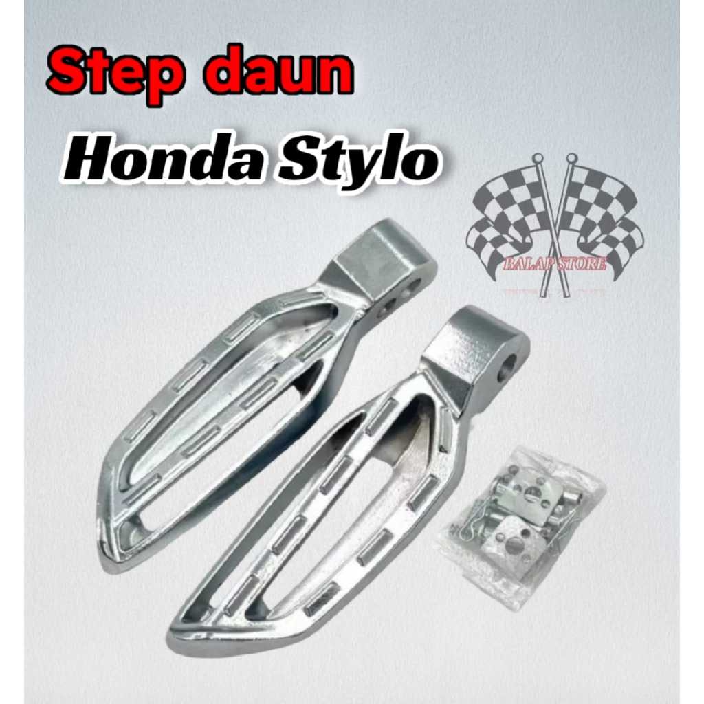 Jual foot step injakan kaki honda stylo chrome universal semua motor ...
