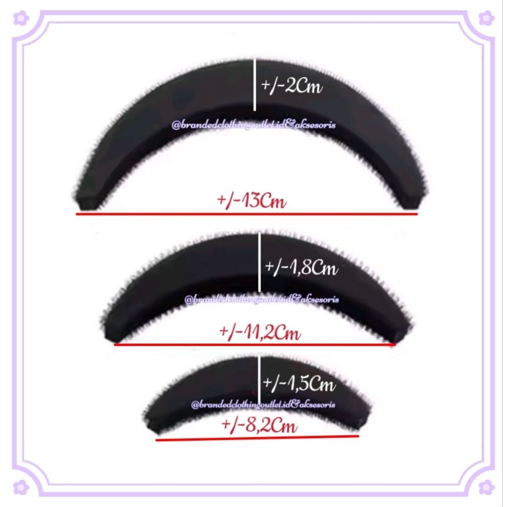 Jual (3IN1) 1SET ALAT PENAMBAH VOLUME RAMBUT / PENAMBAH PONI / PENINGGI ...