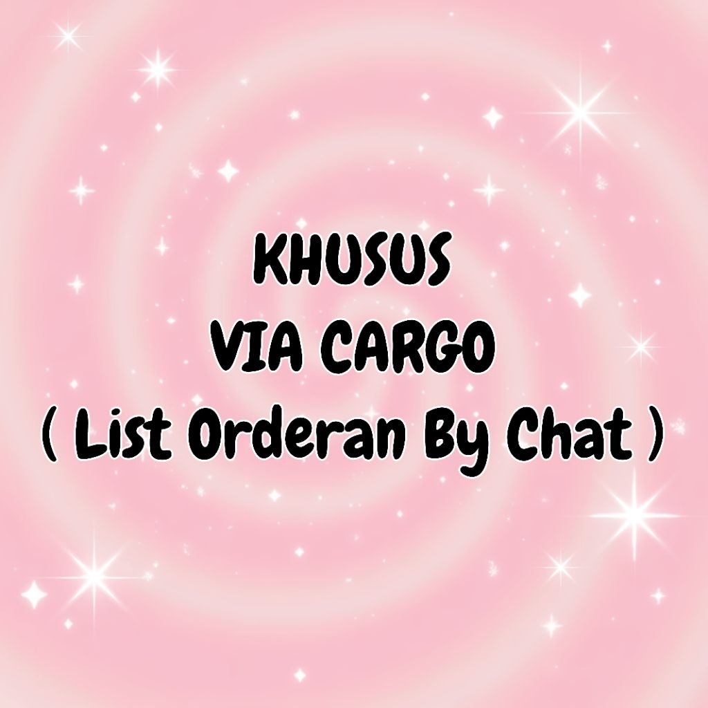 Jual Accessories Khusus Via Cargo ( List Orderan By Chat ) | Shopee ...