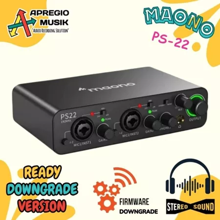 Maono PS22 audio interface 24-bit untuk content creator