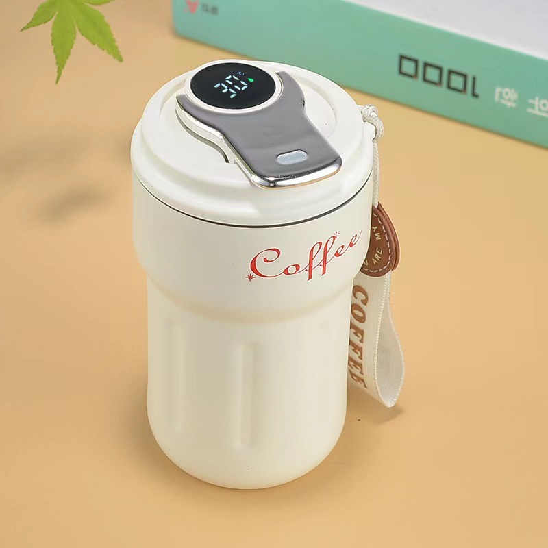 BZ-09 Botol minum termos 380ML Pintar Untuk Kopi LED Suhu Display Stainless  Steel Gelas tumbler Vacuum