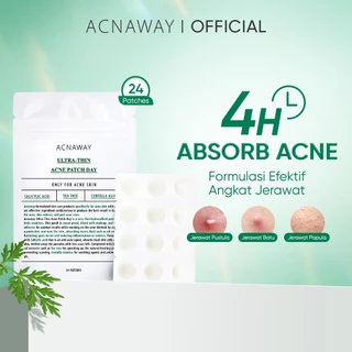 ACNAWAY Ultra Thin Acne Patch – Pimple Patch Tipis untuk Jerawat, Tahan Keringat & Bisa Dipakai di Bawah Makeup | Acne Sticker Salicylic Acid + Tea Tree + Centella Asiatica | Skincare Jerawat Tempel