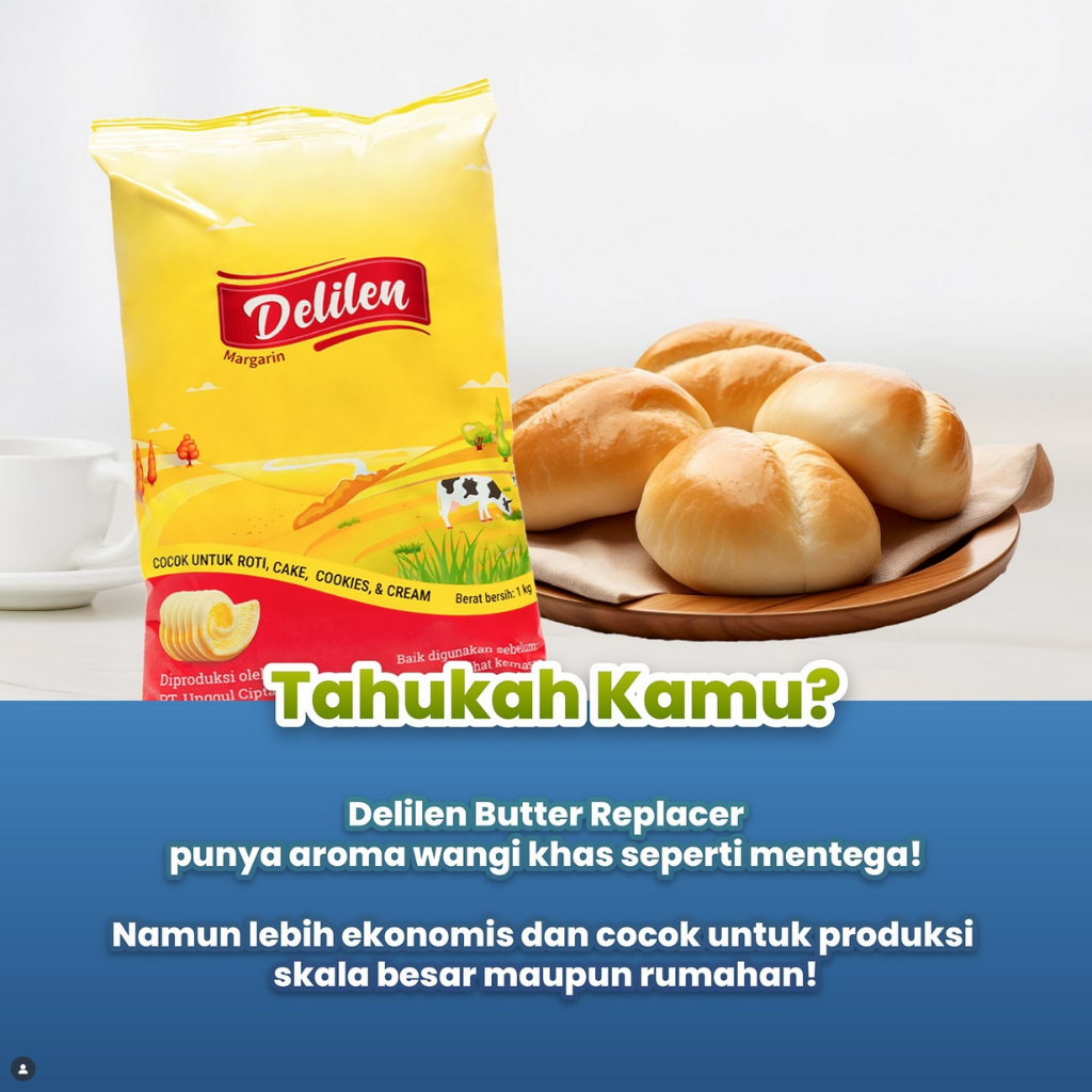 Jual Delilen Margarin 1 Kg – Butter Replacer | Shopee Indonesia