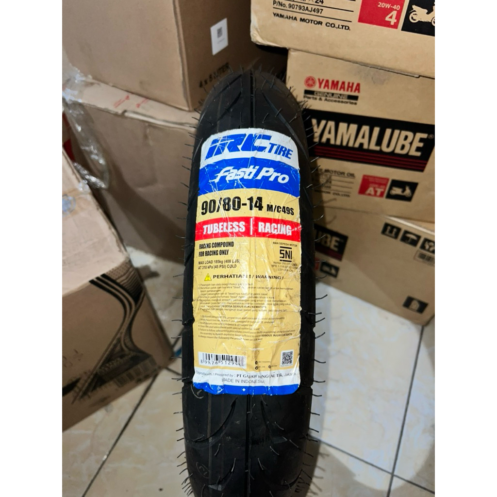 Jual BAN IRC FASTI PRO 90/80-14 TUBELES SOFT COMPOUND BAN LUAR IRC ...