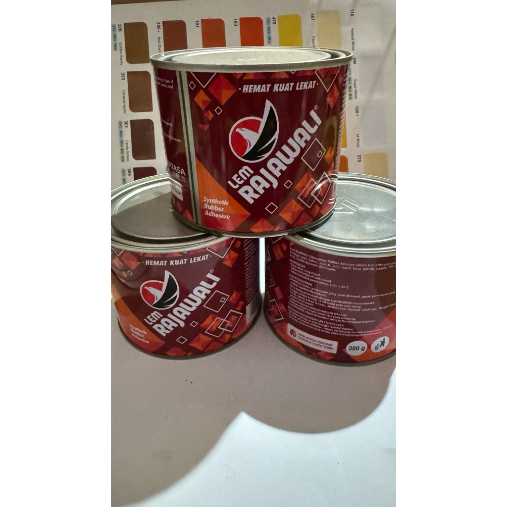 Jual LEM RAJAWALI KUNING 300g, lem serbaguna , lem kayu, kulit, karpet ...