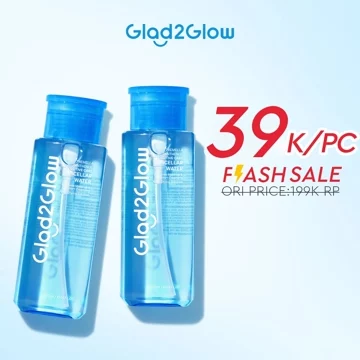 100 Beli 2 Save More Glad2Glow Make Up Remover Cleansing Water 300ml Cherry Blossom Betaine