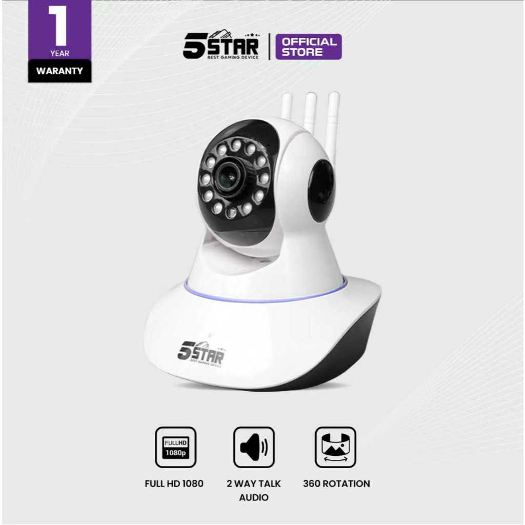 Jual 5Star IPC400 PRO Cctv Smart WiFi Kamera HP Jarak Jauh Full HD PTZ ...