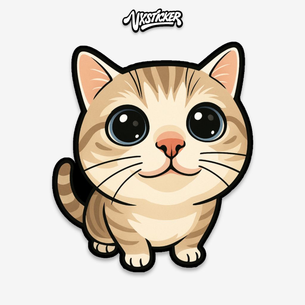 Jual Stiker/Sticker kucing lucu #47 VXSTICKER | Shopee Indonesia
