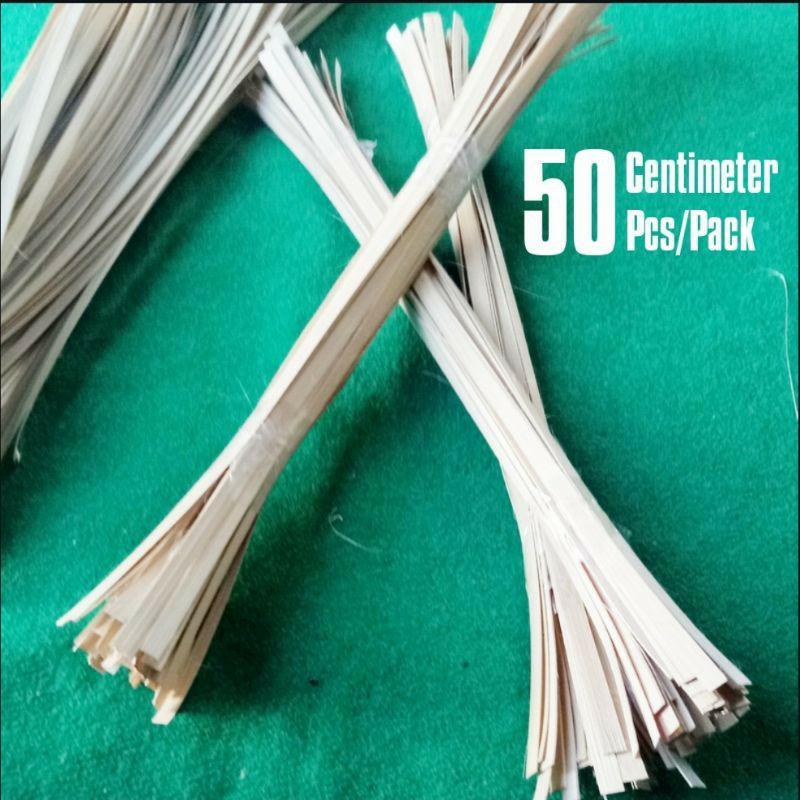 50 PCS IRATAN BAMBU BAHAN ANYAMAN KERAJINAN TANGAN