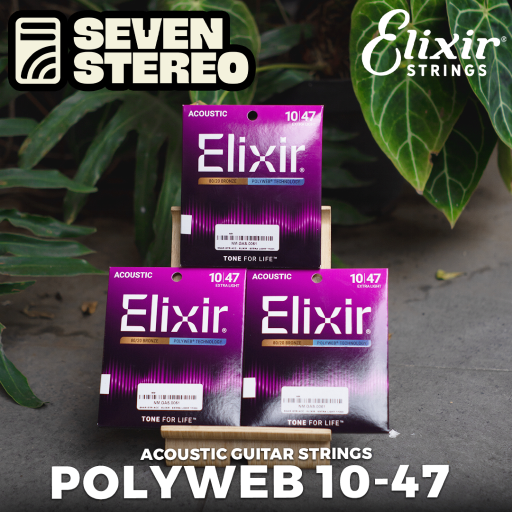 Jual Elixir 11000 Polyweb 10-47 Guitar Acoustic String - Senar Elixir ...