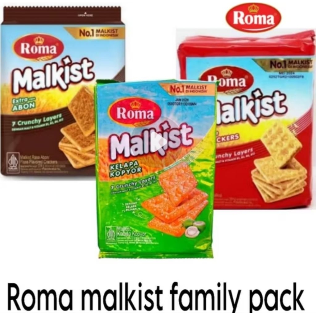 Jual Roma malkist 200 gram - 224 gram / Biskuit roma malkist / Biskuit ...