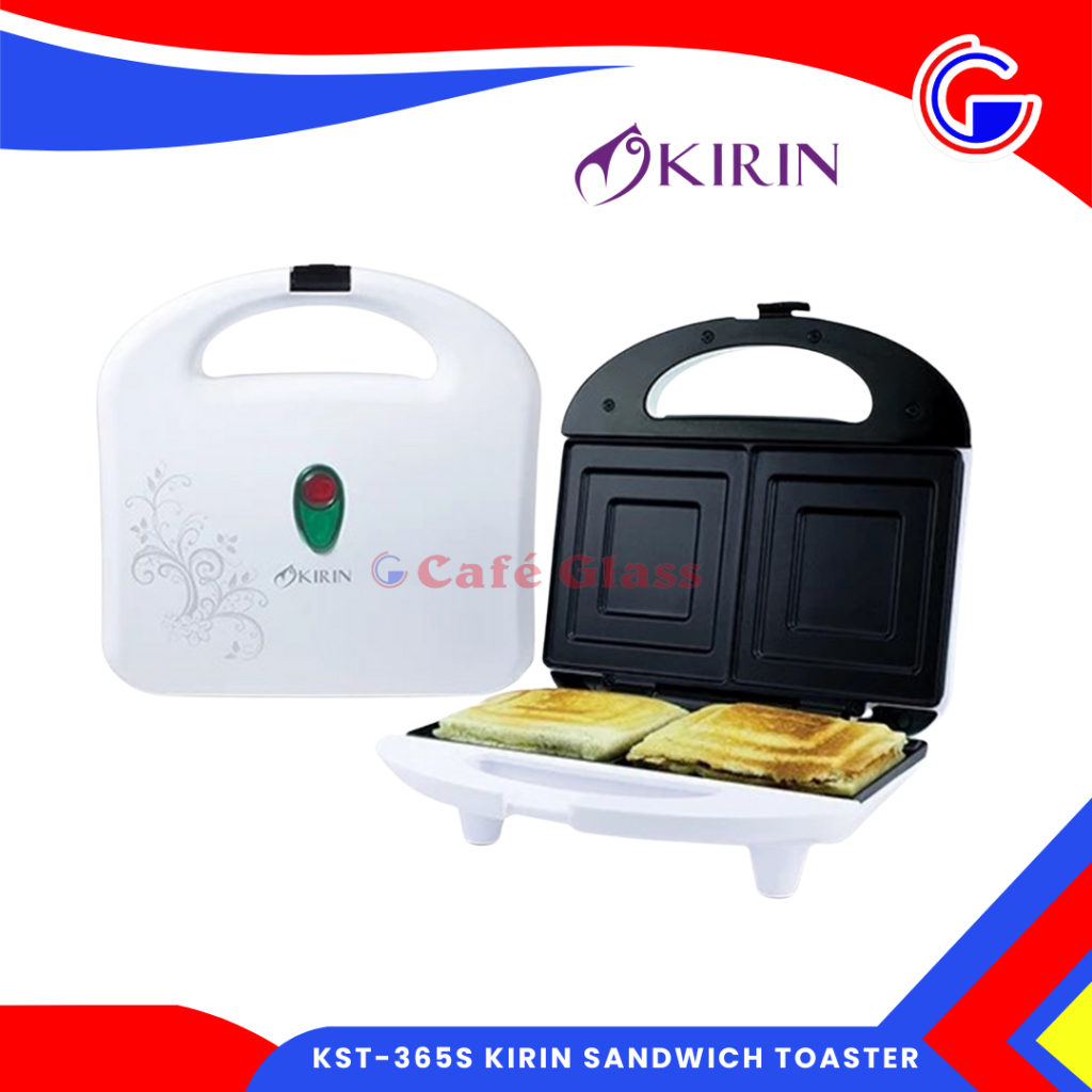 Kirin Sandwich Toaster Kst-365S I Alat Pemanggang Roti Listrik I Pembuat Sandwich Praktis