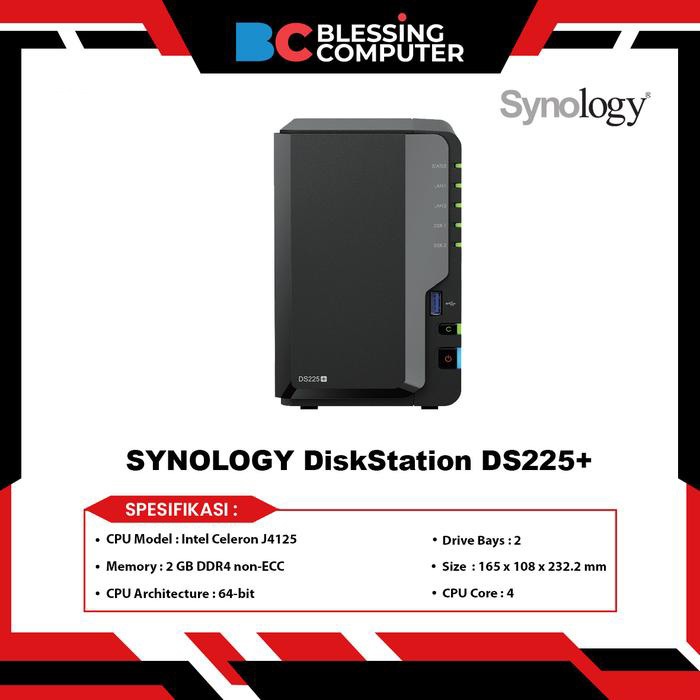 Jual SYNOLOGY DiskStation DS225+ | Shopee Indonesia