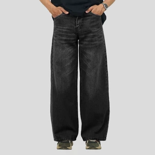 Fairgoods Celana Jeans Baggy Fit Chambs Dark Black