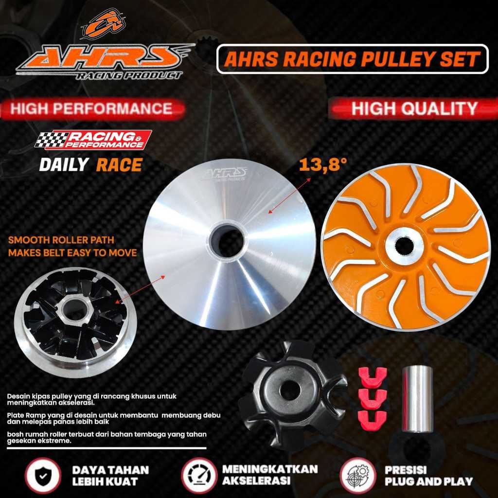 Jual PULLEY PULLY RUMAH ROLLER SET KIPAS PULLY AHRS RACING BEAT MIO ...