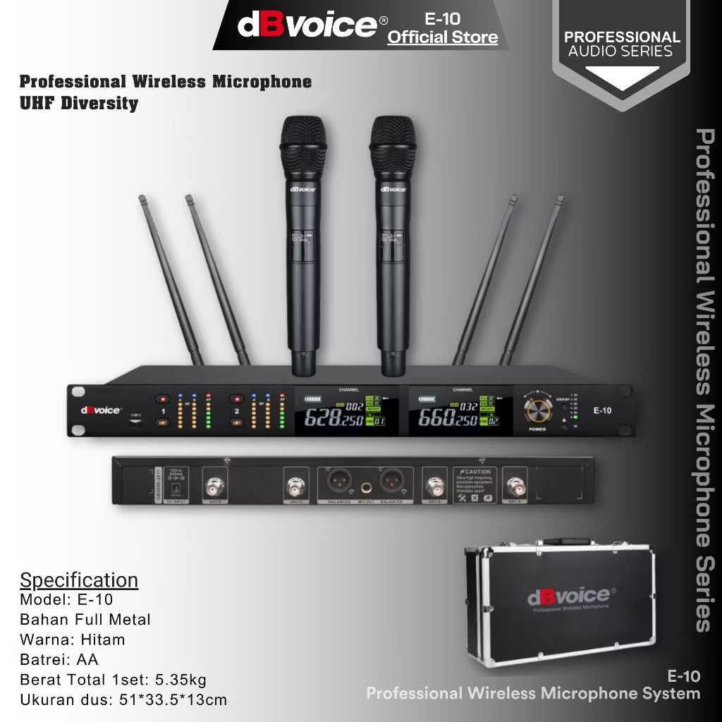 Jual Mic Wireless dBVoice E 10 Original dB Voice E10 Handheld | Shopee ...