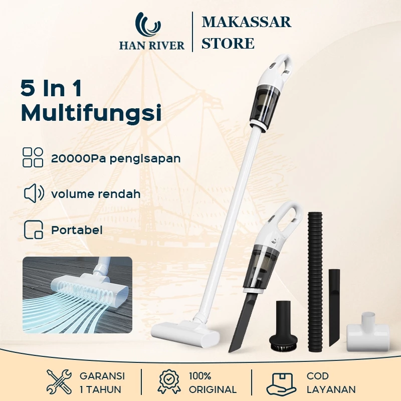 HAN RIVER Vacuum Cleaner 5 In 1 20000Pa Vacuum Cleaner Portable - foto 1