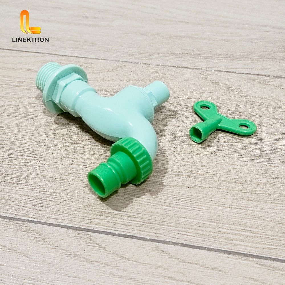 Jual KERAN AIR TAMAN KUNCI PVC WARNA WARNI 1/2 INCH / KRAN KUNCI CABUT ...